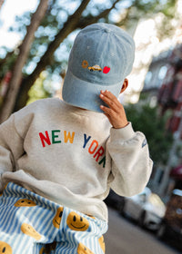 Toddler NYC Icons Dad Hat - Denim