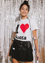 I Heart Santa Tee - White