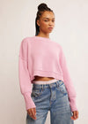 Easy Street Crop Pullover - Lollipop