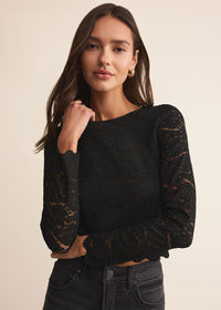 Aurora Lace Top - Black
