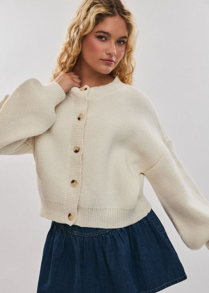 Shelby Cardigan - White