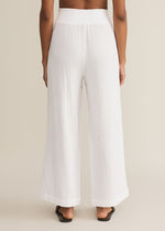 Cassidy Gauze Full Length Pant - White