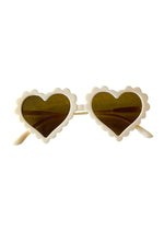 Kids Scallop Heart Sunglasses