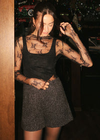 Aubrey Lace Top - Black