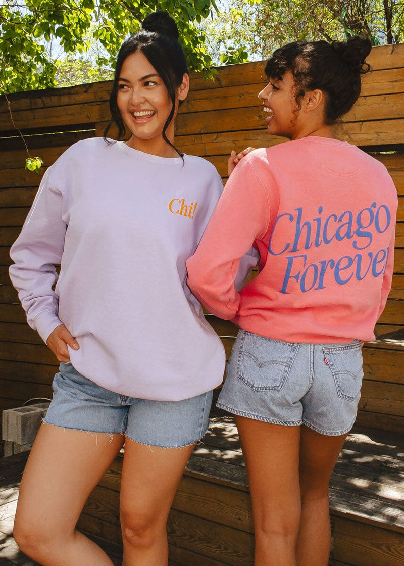 Chicago Forever! Garment-Dyed Sweatshirt - Orchid