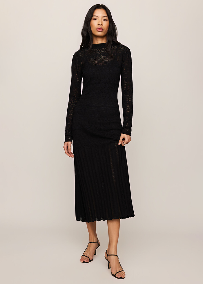 Avery Midi Dress - Black