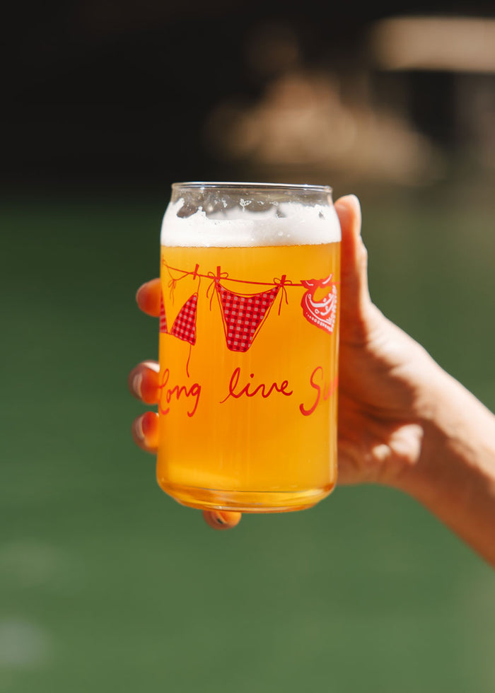 Long Live Summer Wrapped Can Glass