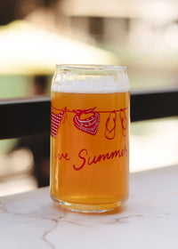 Long Live Summer Wrapped Can Glass