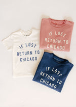 If Lost, Return To Chicago Tee - Off White