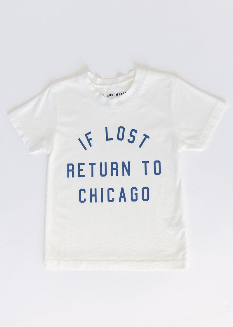 If Lost, Return To Chicago Tee - Off White