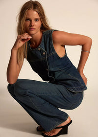 Maris Denim Top - Wall Flower