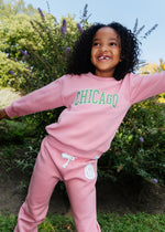 Chicago Collegiate Sweatsuit Set - Mauve