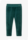 Holly Velvet Leggings - Bottle Green