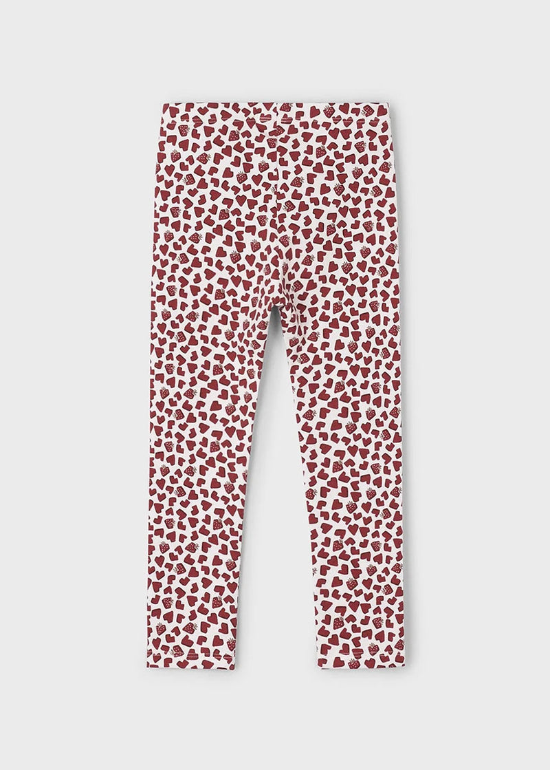 Eleanor Knit Strawberry Leggings - Almond