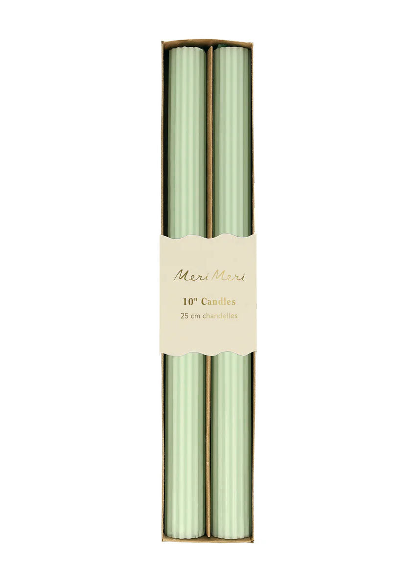 Sea Foam Green Table Candles