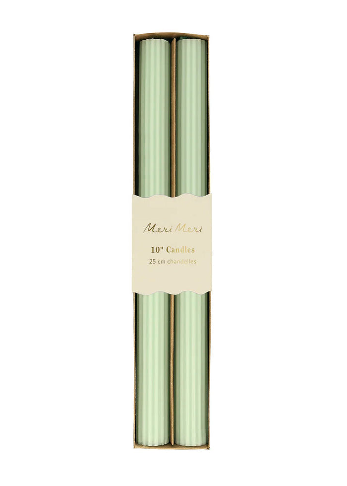 Sea Foam Green Table Candles
