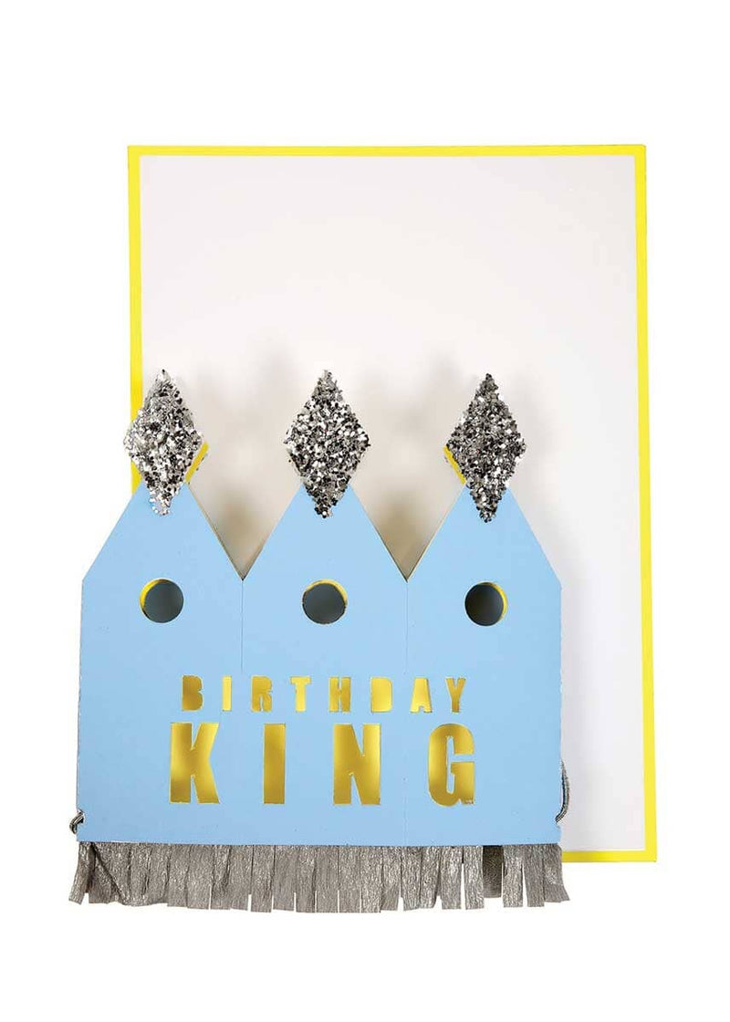 Crowned Birthday King Card