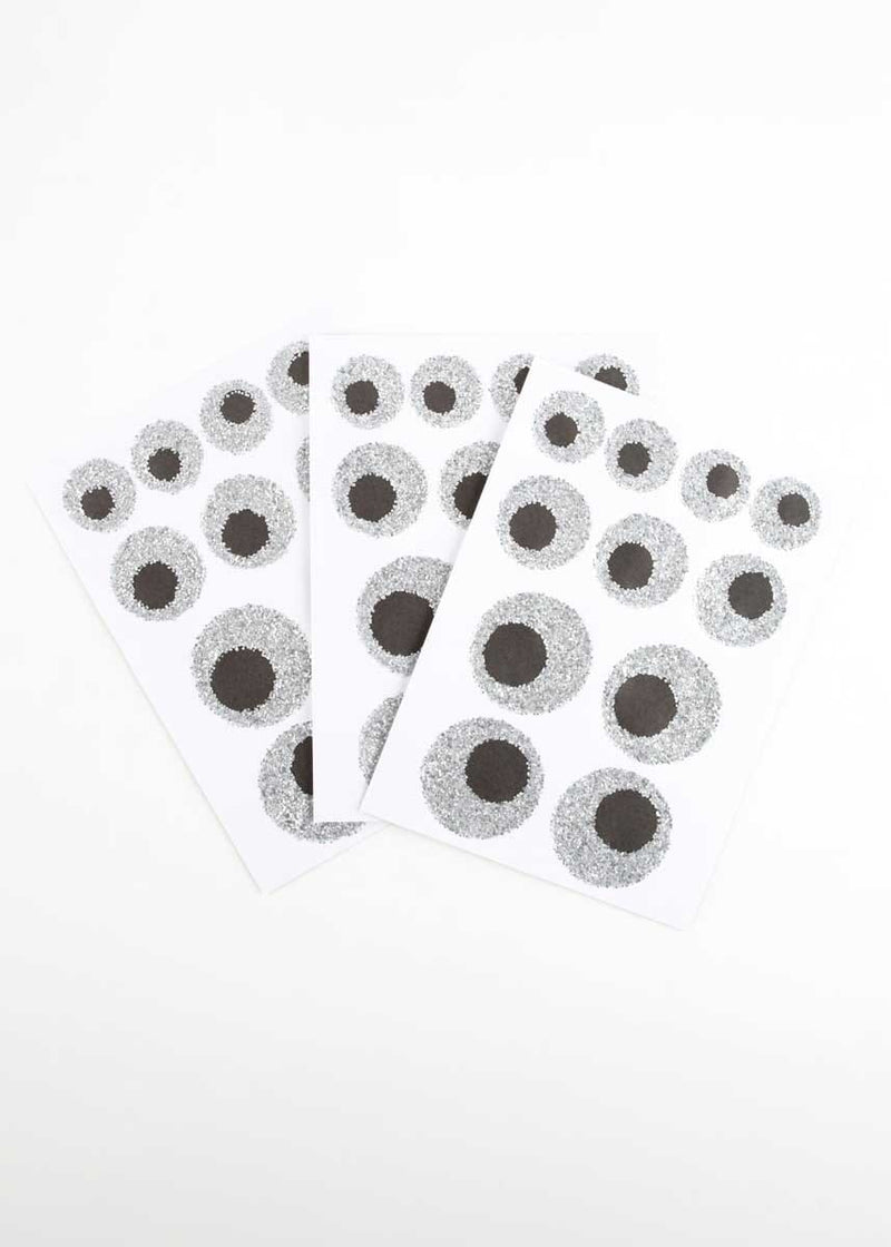 Eco Glitter Eyeball Stickers