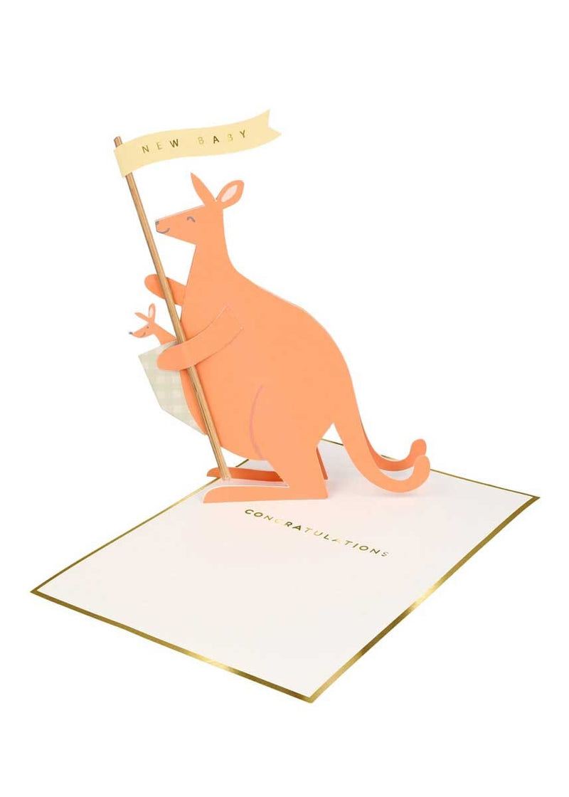 Baby Kangaroo Stand-Up Card