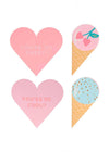 Ice Cream Valentine Cards