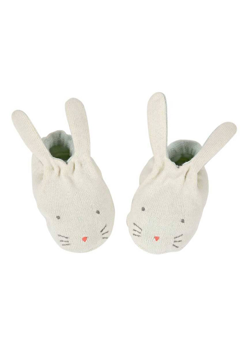 Bunny Baby Booties - Mint