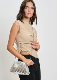 Serena Crossbody - Silver