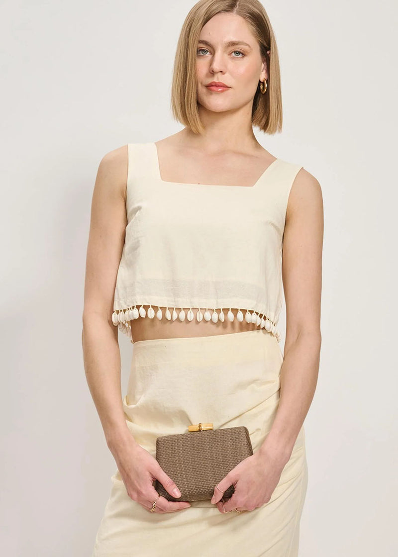 Melina Evening Clutch - Mocha