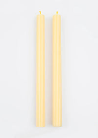 Lemon Sherbet Yellow Table Candles