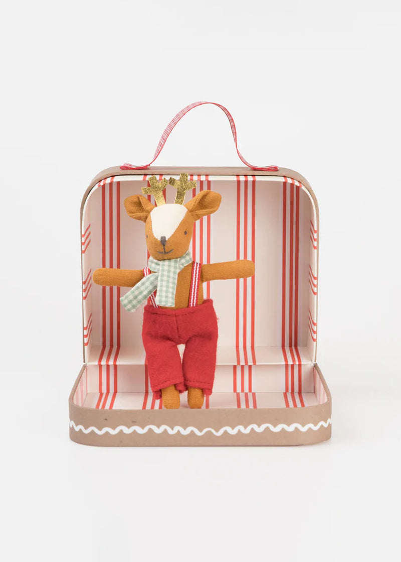 Reindeer Mini Doll & Suitcase