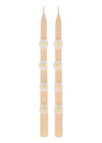 Pink Daisy Taper Candles