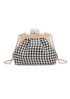 Daphne Clutch - Black & White