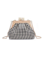 Daphne Clutch - Black & White