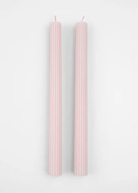 Cotton Candy Pink Table Candles