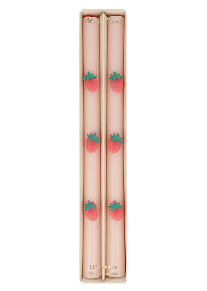 Strawberry Table Candles (Set of 2)