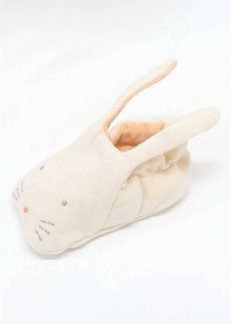 Bunny Baby Booties - Peach