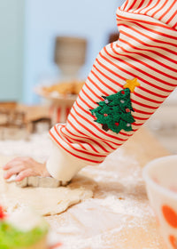 Merry Everything Striped Patch Sweatshirt