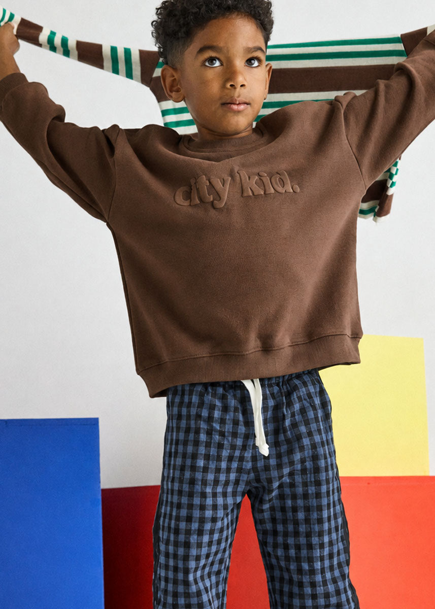 City Kid Oversized Sweatshirt - Mocha