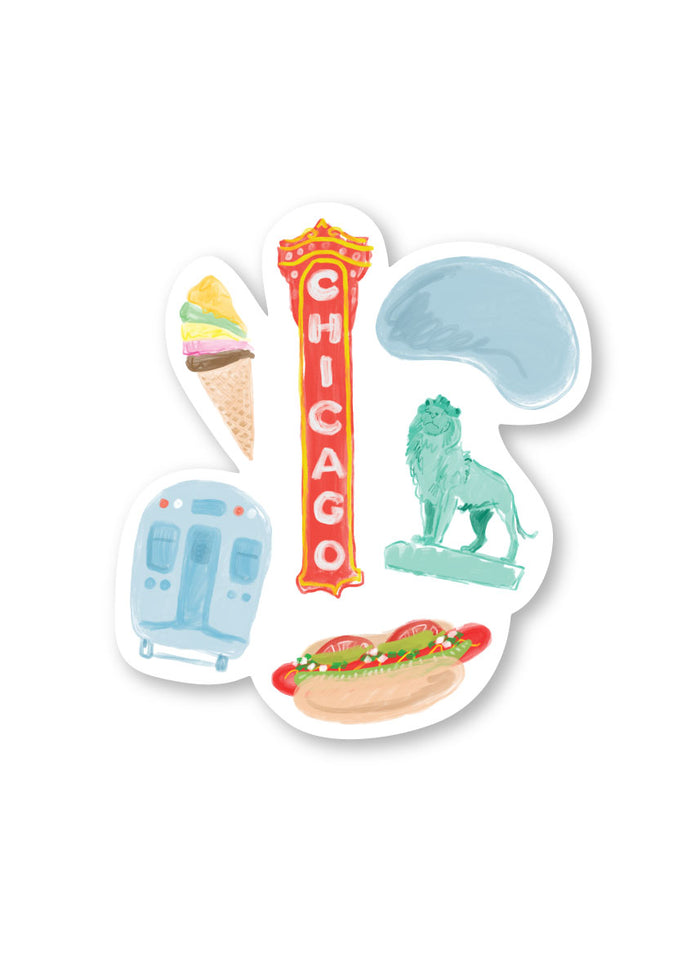 Summertime Chi Icons Sticker