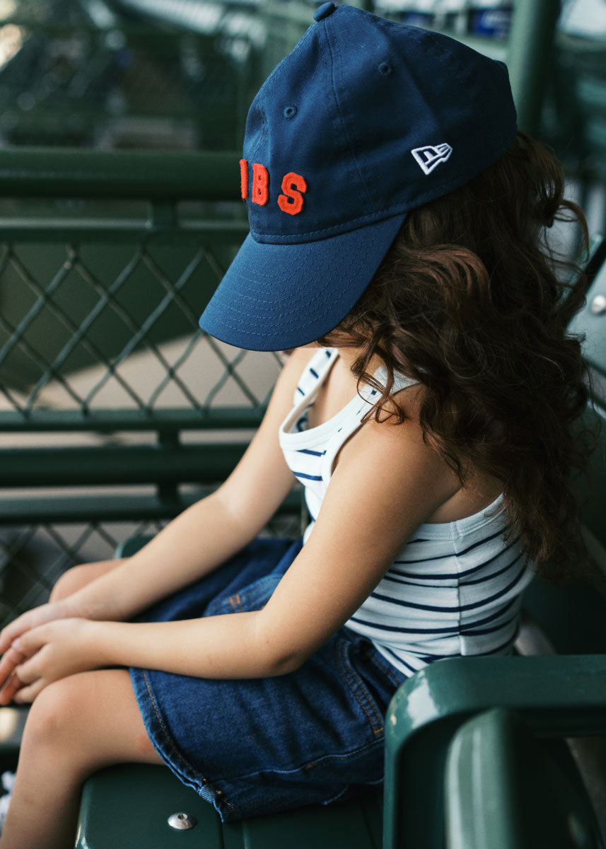 Youth Cubs Felt Applique Dad Hat - Navy
