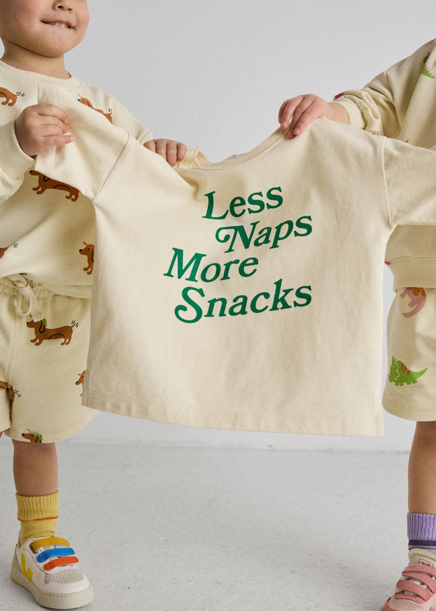 Less Naps More Snacks Oversized Tee