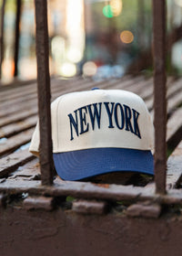 New York Puff Baseball Hat - Navy