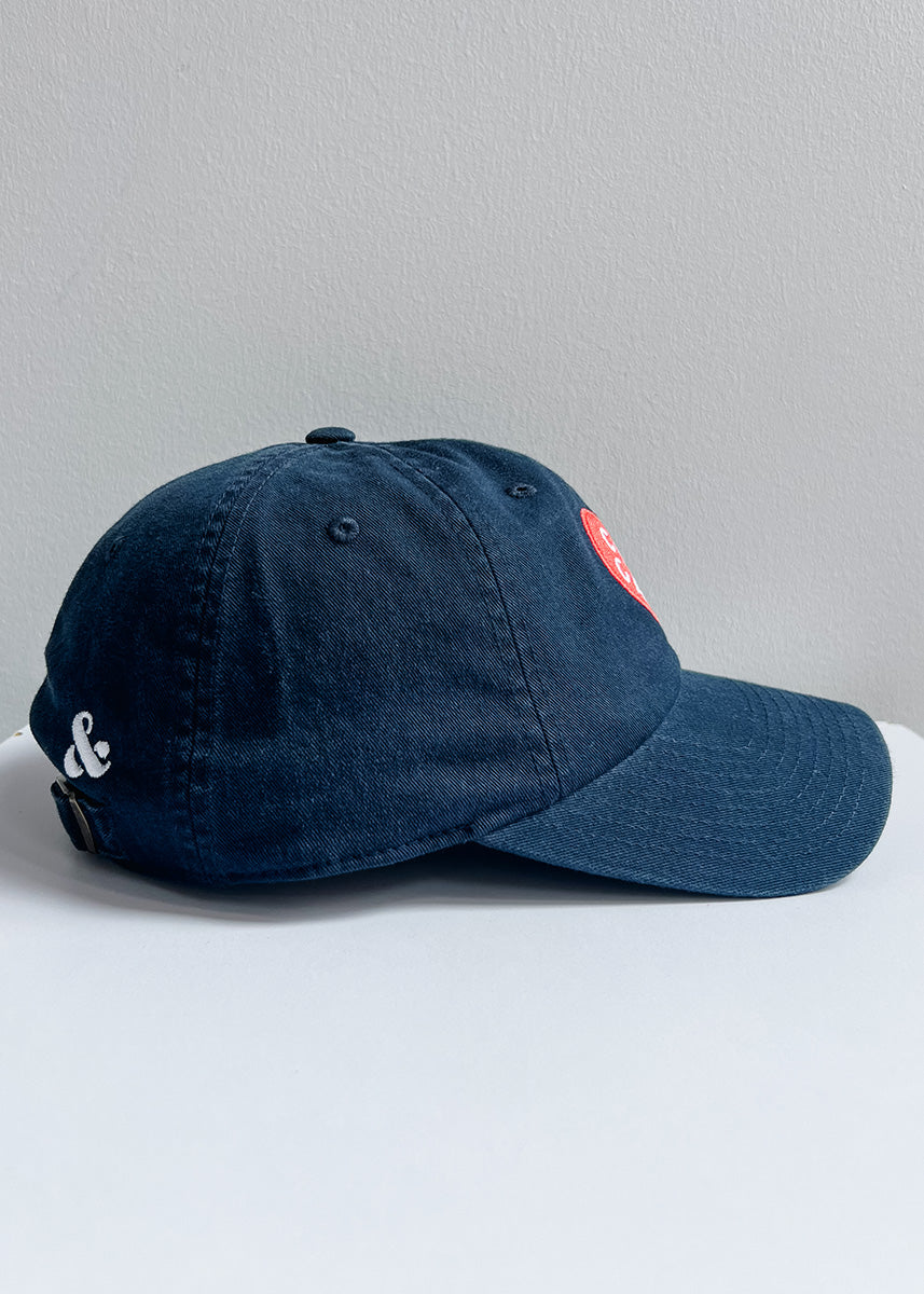 Chicago Heart Icon Hat - Navy