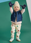 Mad Hatter Toddler Knit Mitten - Hi From Chi Navy