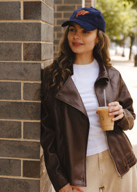 Chi Pennant Dad Hat - Navy Corduroy
