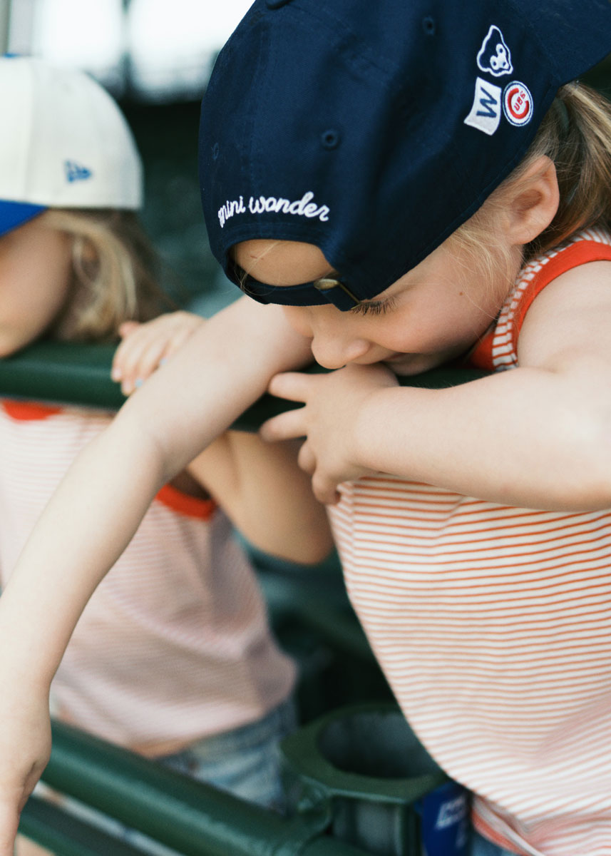 Youth Cubs Felt Applique Dad Hat - Navy