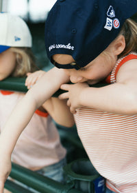Youth Cubs Felt Applique Dad Hat - Navy