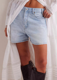 Tippi Denim Shorts - Babalon Blue