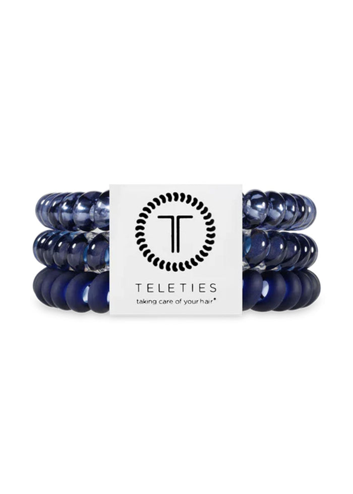 Small Hair Ties (Set Of 3) - Nightfall Navy