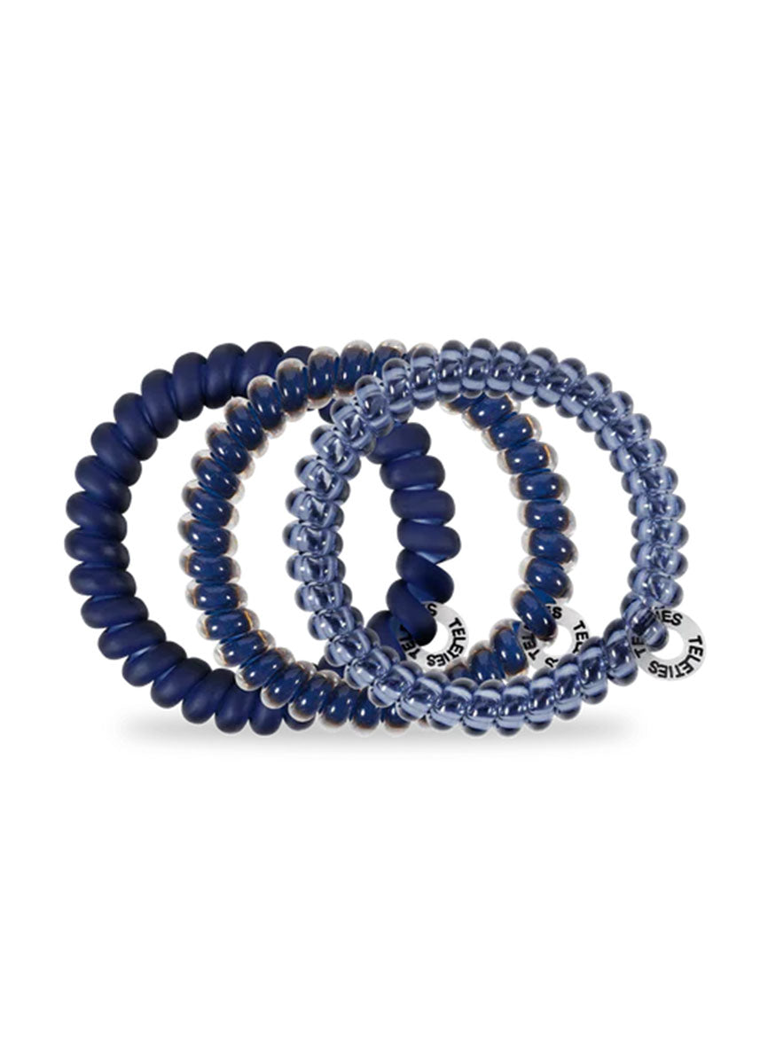 Small Hair Ties (Set Of 3) - Nightfall Navy