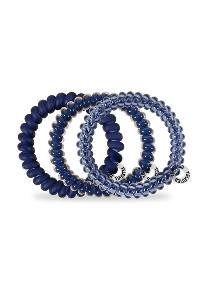 Small Hair Ties (Set Of 3) - Nightfall Navy